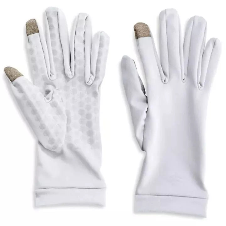 Coolibar Gannett UV Gloves UPF 50+ White / Small