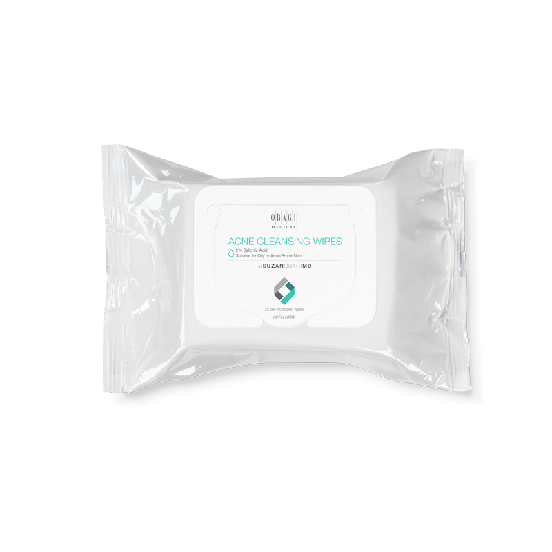 SUZANOBAGIMD On the Go Cleansing Wipes for Oily or Acne Prone Skin (25 ct)